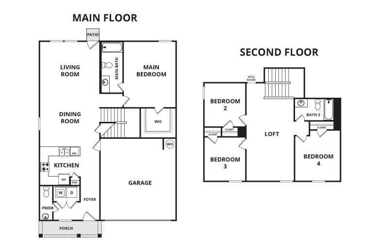 Floorplan: Name: D3-Selsey, Beds: 4, Baths: 2.5, Sqft: 1874