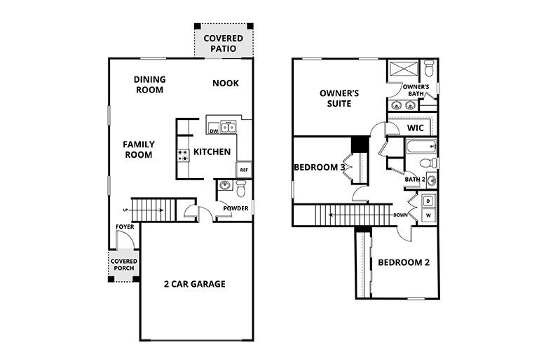Floorplan: Name: C1-Naples II, Beds: 3, Baths: 2.5, Sqft: 1528