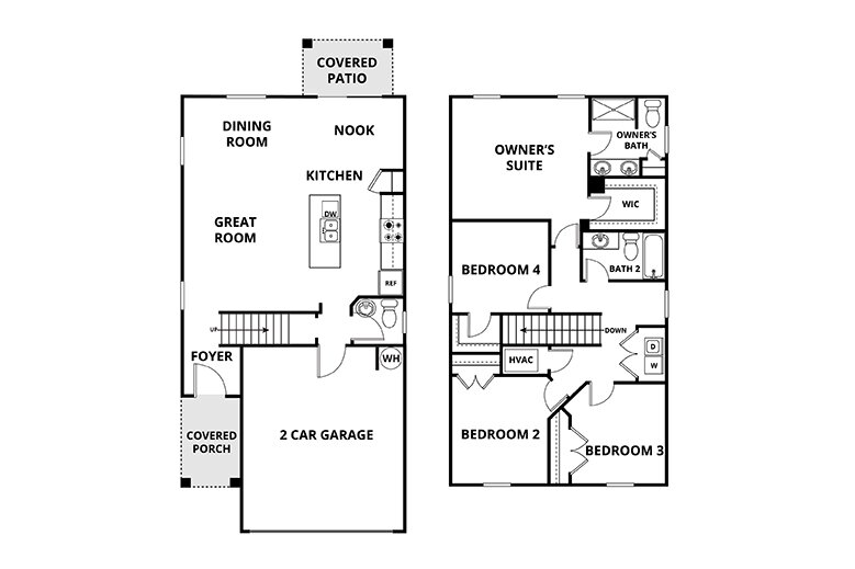 Floorplan: Name: D1-Madrid II, Beds: 4, Baths: 2.5, Sqft: 1764