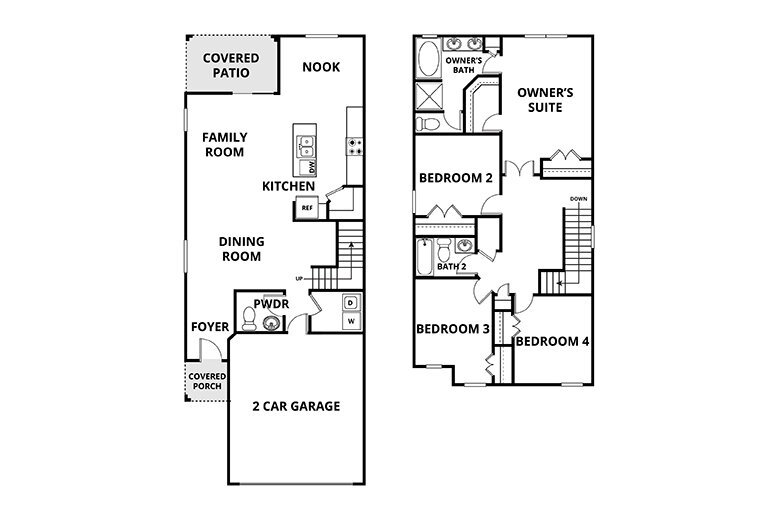 Floorplan: Name: D2-Vanderbilt, Beds: 4, Baths: 2.5, Sqft: 2073