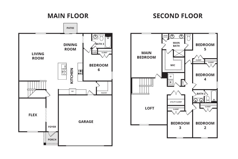 Floorplan: Name: F1-Richmond, Beds: 6, Baths: 3.0, Sqft: 3092