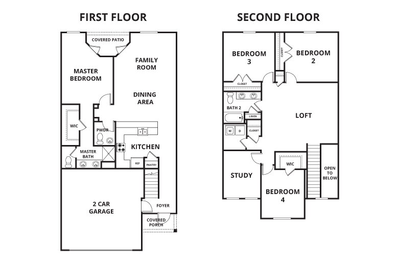 Floorplan: Name: D2-Palermo, Beds: 4, Baths: 2.5, Sqft: 2251