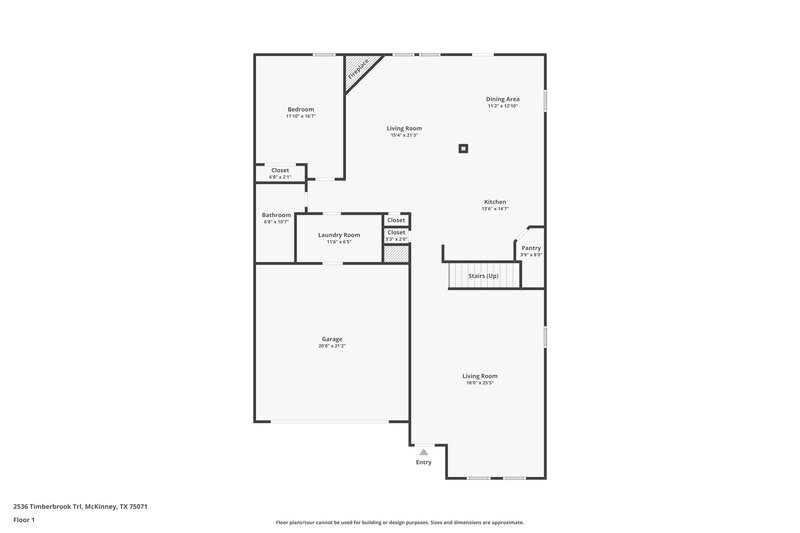 2,505/Mo, 2536 Timberbrook Trl McKinney, TX 75071 Floor Plan View