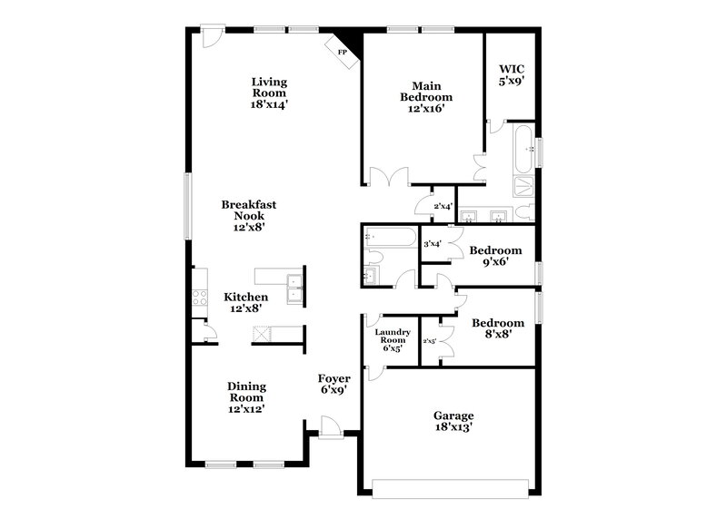 2,005/Mo, 1709 Heron Dr Aubrey, TX 76227 Floor Plan View
