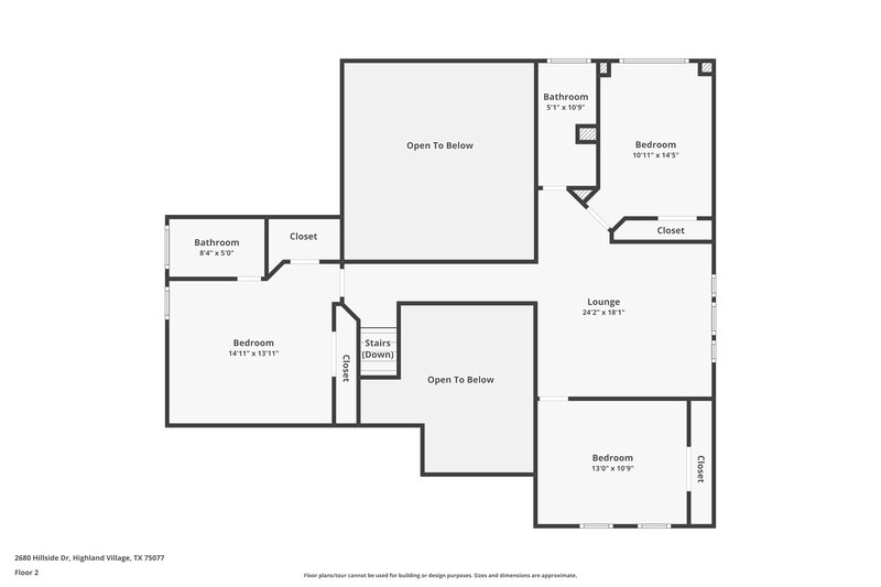 2,800/Mo, 2680 Hillside Dr Highland Village, TX 75077 Floor Plan View 2