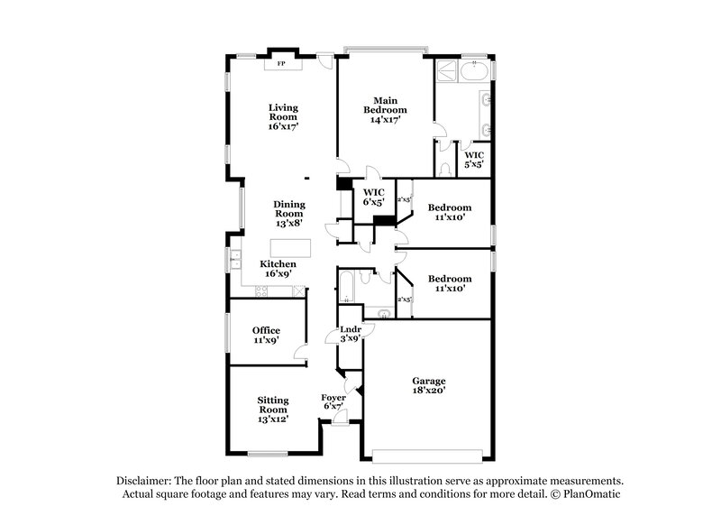 2,560/Mo, 8821 Pedernales Trl Fort Worth, TX 76118 Floorplan View
