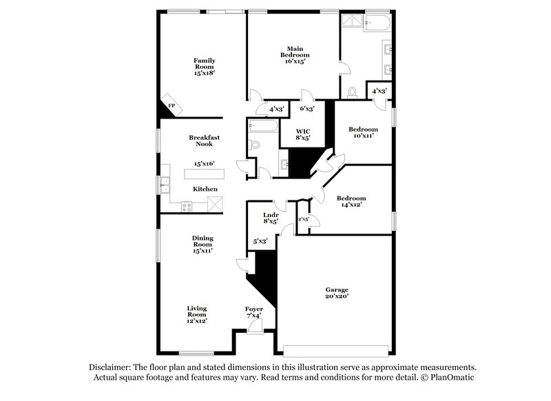 2,250/Mo, 1117 Beechwood Dr Denton, TX 76210 Floor Plan View