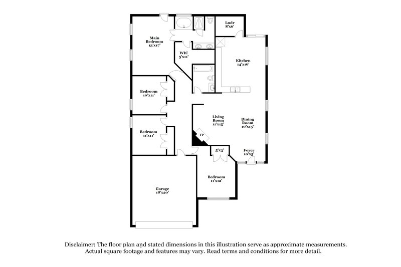 2,180/Mo, 536 Baverton Ln Haslet, TX 76052 Floor Plan View