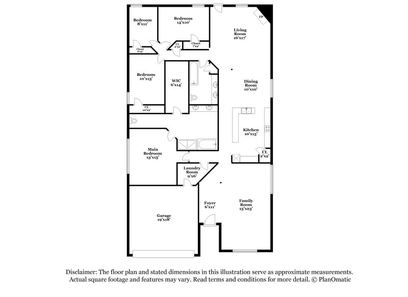2,385/Mo, 8333 Orleans Ln Fort Worth, TX 76123 Floor Plan View