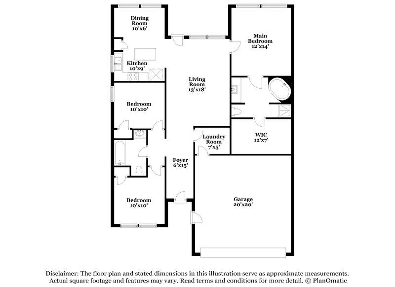 1,910/Mo, 104 Eider Dr Sanger, TX 76266 Floor Plan View