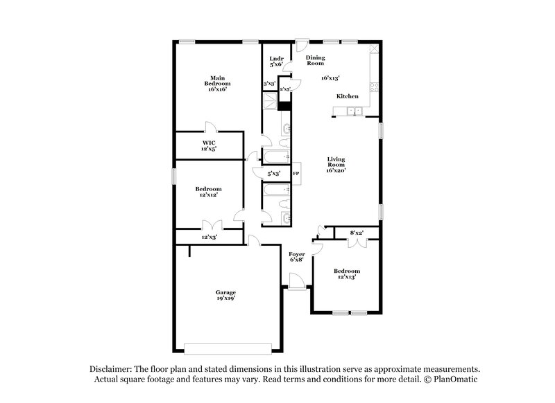 2,120/Mo, 817 Cathy Dr Burleson, TX 76028 Floorplan View
