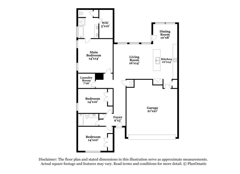 2,105/Mo, 825 Amberwood Ct Haslet, TX 76052 Floorplan View