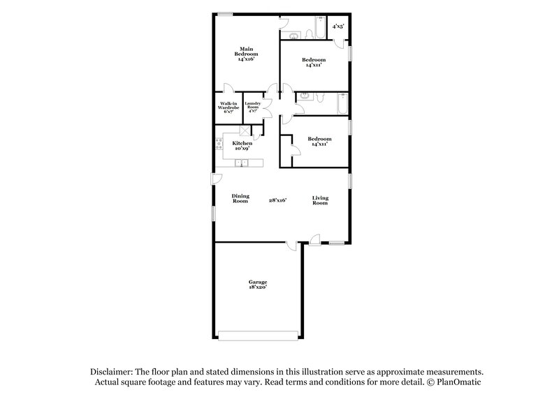 1,875/Mo, 1519 Highbridge Blvd Crandall, TX 75114 Floor Plan View