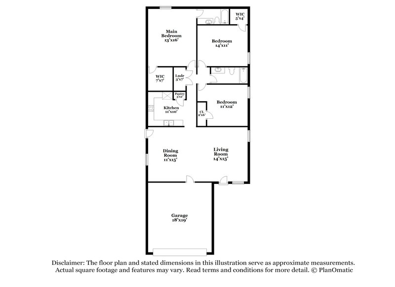 1,870/Mo, 1536 Highbridge Blvd Crandall, TX 75114 Floorplan View