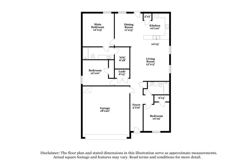 1,895/Mo, 360 Sun Bluff Rd Haslet, TX 76052 Floorplan View