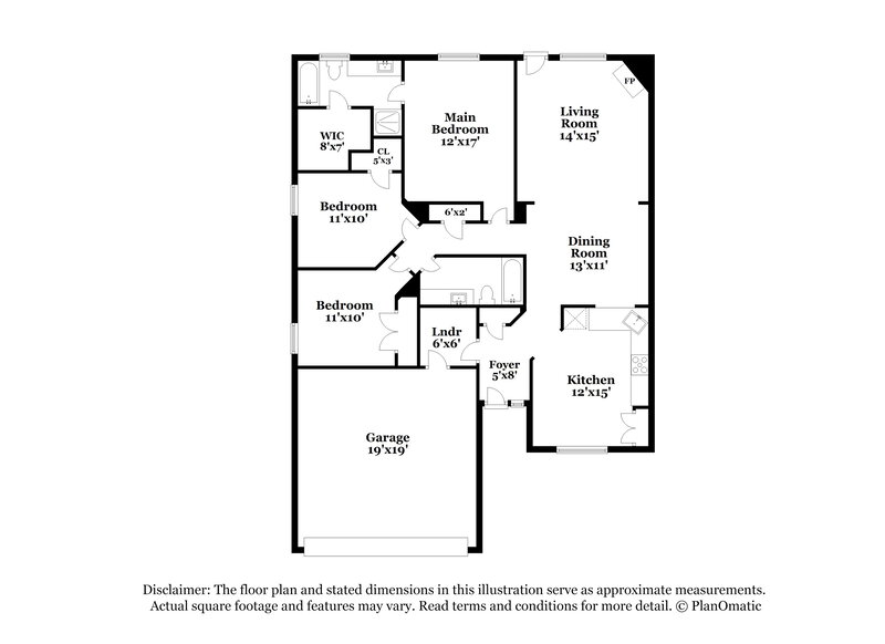 2,160/Mo, 5905 Aloe Ct Arlington, TX 76017 Floorplan View