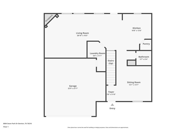 2,395/Mo, 8004 Swan Park Dr Denton, TX 76210 Floor Plan View