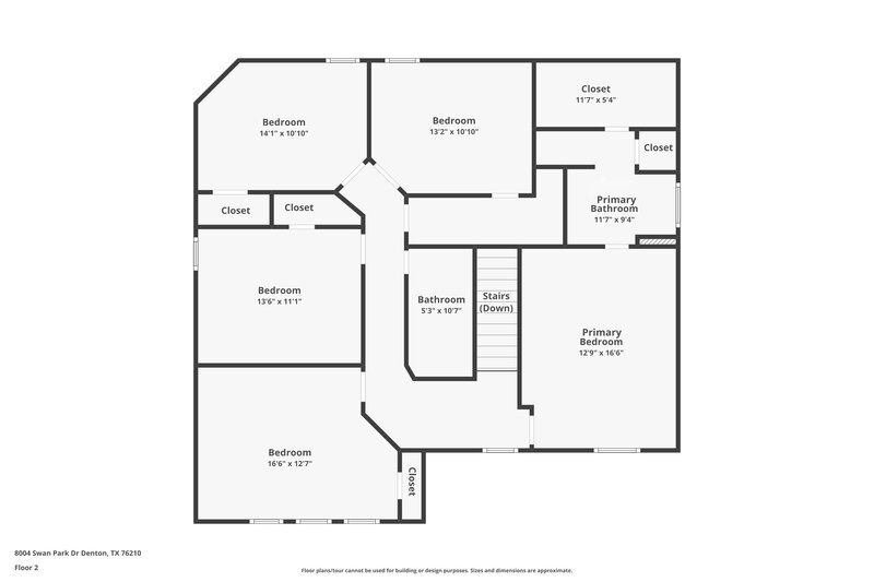2,395/Mo, 8004 Swan Park Dr Denton, TX 76210 Floor Plan View 2
