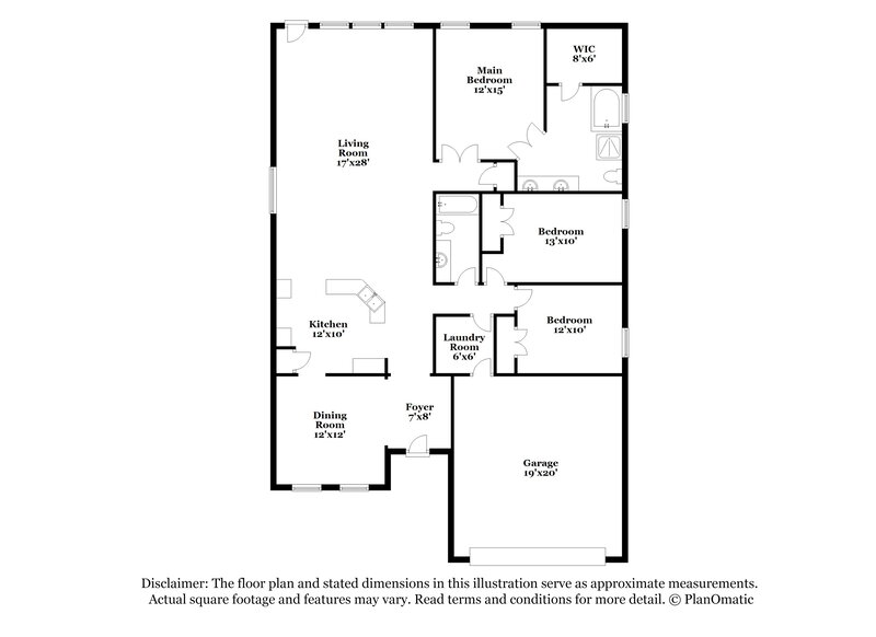 2,225/Mo, 3737 Sapphire St Fort Worth, TX 76244 Floorplan View