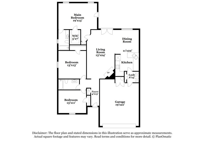 2,185/Mo, 401 Cross Cut Dr Arlington, TX 76018 Floorplan View