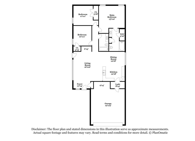 1,880/Mo, 10529 Flamewood Dr Fort Worth, TX 76140 Floorplan View