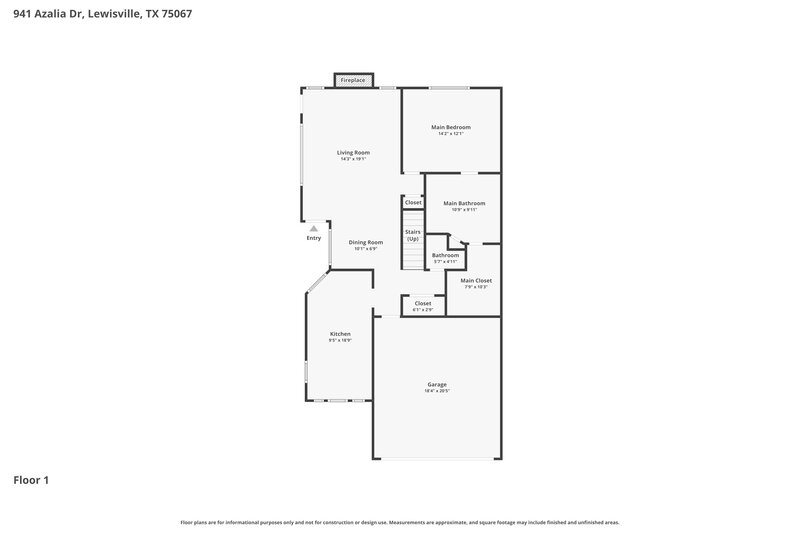 2,375/Mo, 941 Azalia Dr Lewisville, TX 75067 Floor Plan View