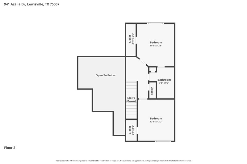 2,375/Mo, 941 Azalia Dr Lewisville, TX 75067 Floor Plan View 2