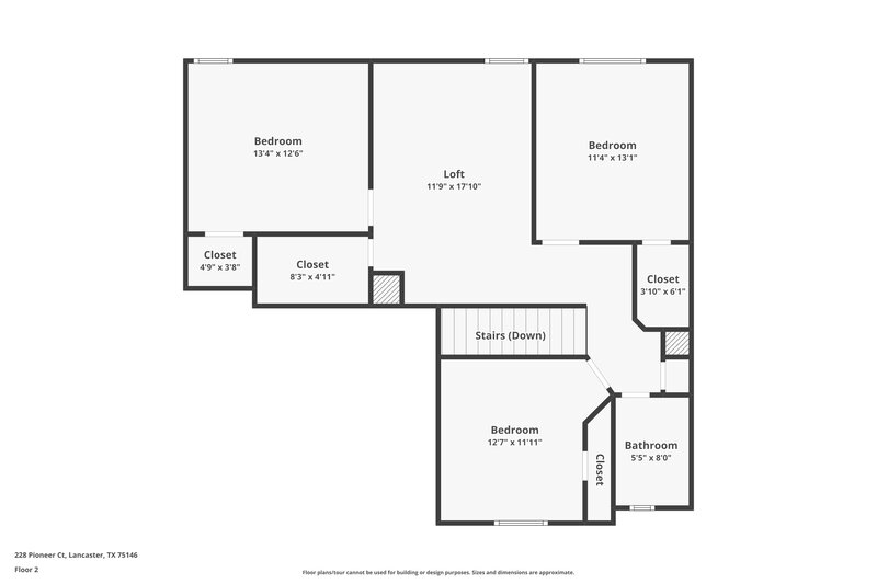 2,255/Mo, 228 Pioneer Ct Lancaster, TX 75146 Floor Plan View 2