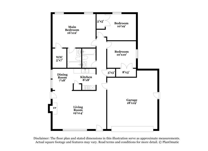 2,045/Mo, 222 Hollywood Dr Glenn Heights, TX 75154 Floorplan View