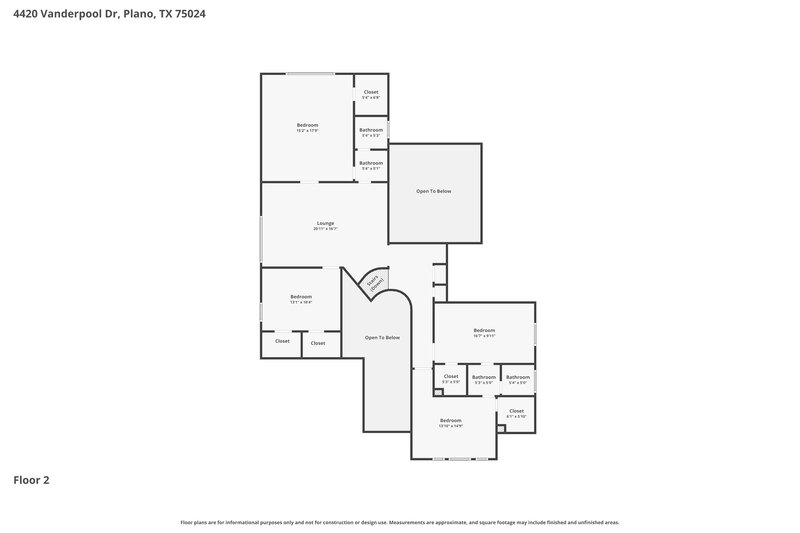 3,795/Mo, 4420 Vanderpool Dr Plano, TX 75024 Floor Plan View 2