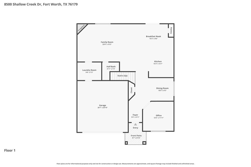 2,340/Mo, 8500 Shallow Creek Dr Fort Worth, TX 76179 Floor Plan View 2
