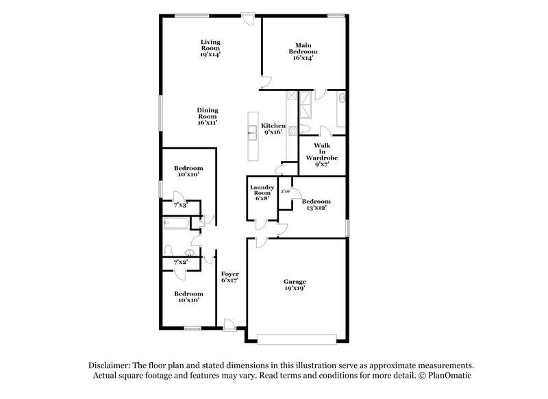 2,200/Mo, 8321 Hollow Bend St Fort Worth, TX 76123 Floor Plan View
