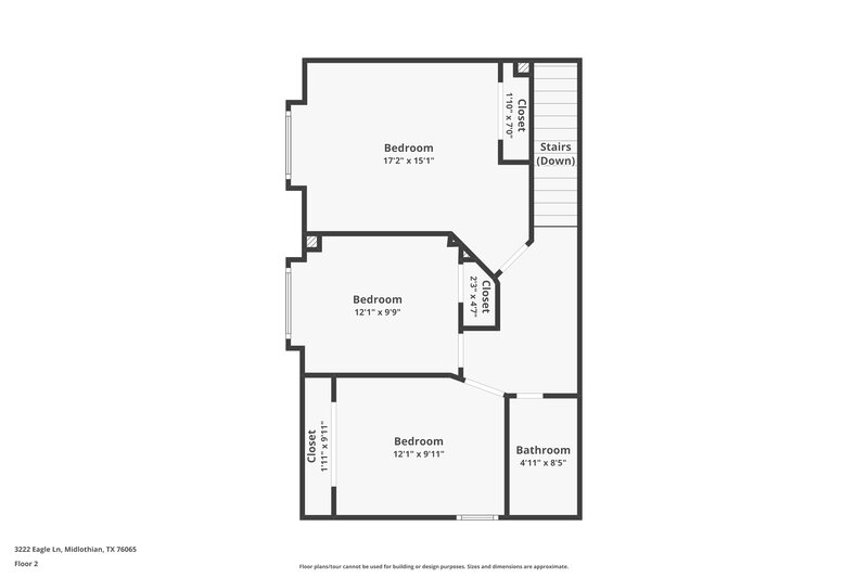 2,565/Mo, 3222 Eagle Ln Midlothian, TX 76065 Floor Plan View 2