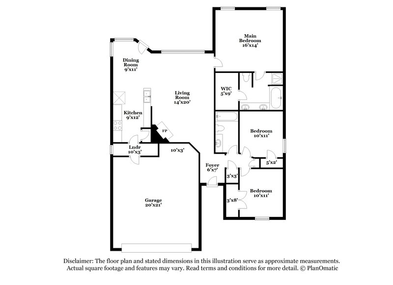 1,860/Mo, 10417 Fossil Hill Dr Fort Worth, TX 76131 Floor Plan View