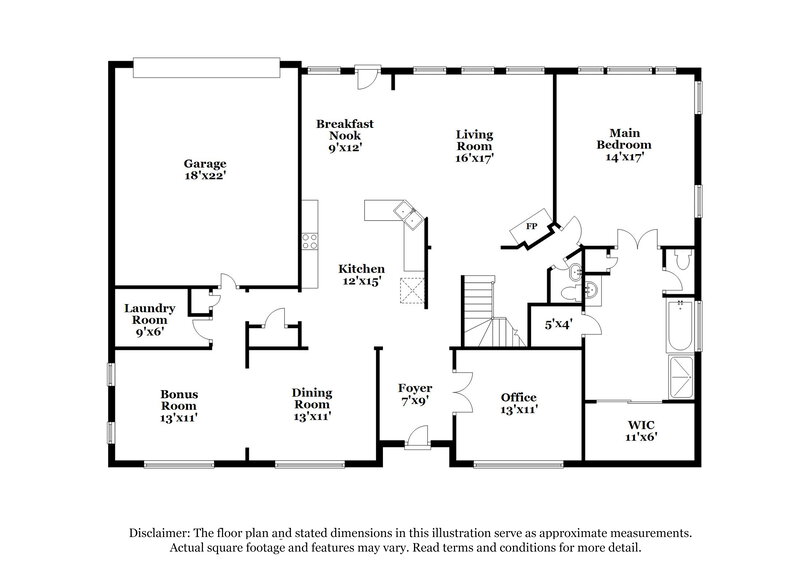 4,620/Mo, 925 Trailwood Dr Desoto, TX 75115 Floor Plan View