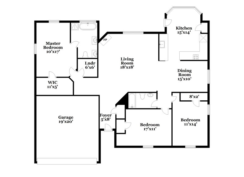 2,410/Mo, 1626 Redwood Dr Corinth, TX 76210 Floor Plan View