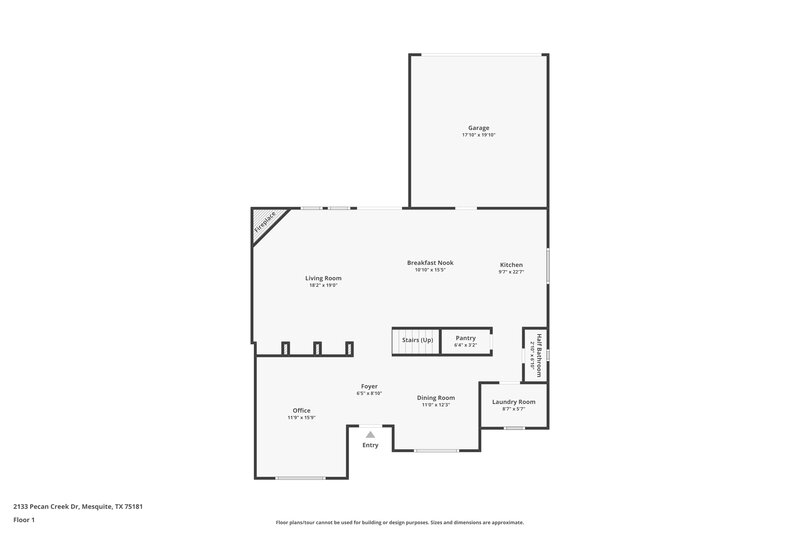 2,195/Mo, 2133 Pecan Creek Dr Mesquite, TX 75181 Floor Plan View