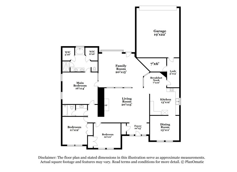 2,520/Mo, 716 Havencrest Dr Desoto, TX 75115 Floorplan View