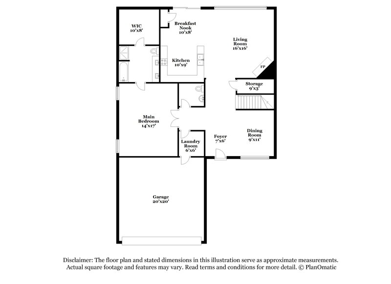 2,290/Mo, 7334 Tree Ridge Ct Fort Worth, TX 76133 Floorplan View