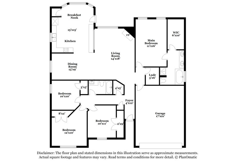 2,445/Mo, 1002 Aries St Cedar Hill, TX 75104 Floor Plan View