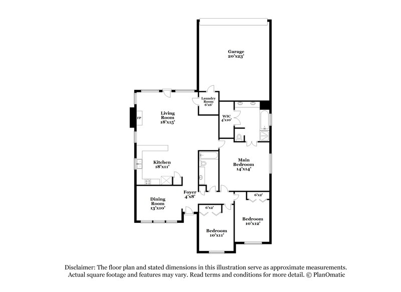 2,195/Mo, 1619 Allen Dr Cedar Hill, TX 75104 Floor Plan View