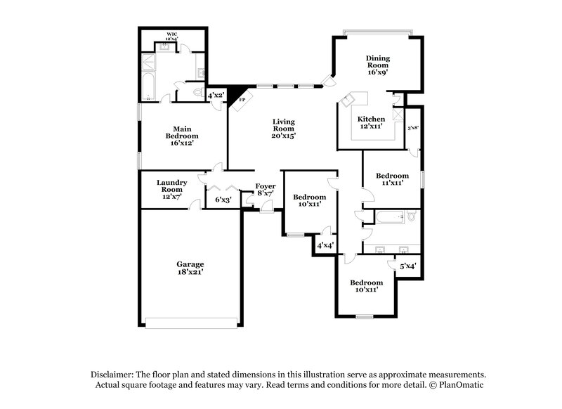 2,145/Mo, 1010 Porter Pl Sanger, TX 76266 Floor Plan View