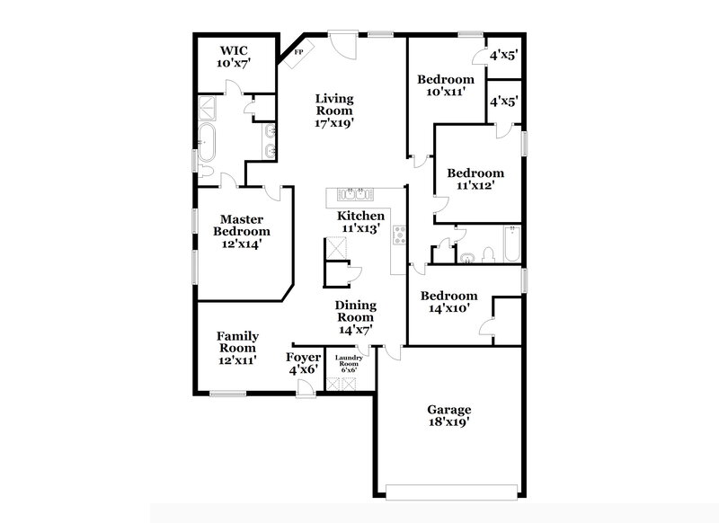 3,000/Mo, 1005 Ridge Top Dr Burleson, TX 76028 Floor Plan View