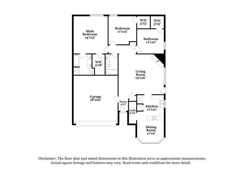 1,945/Mo, 636 Bluejay Dr Saginaw, TX 76131 Floor Plan View