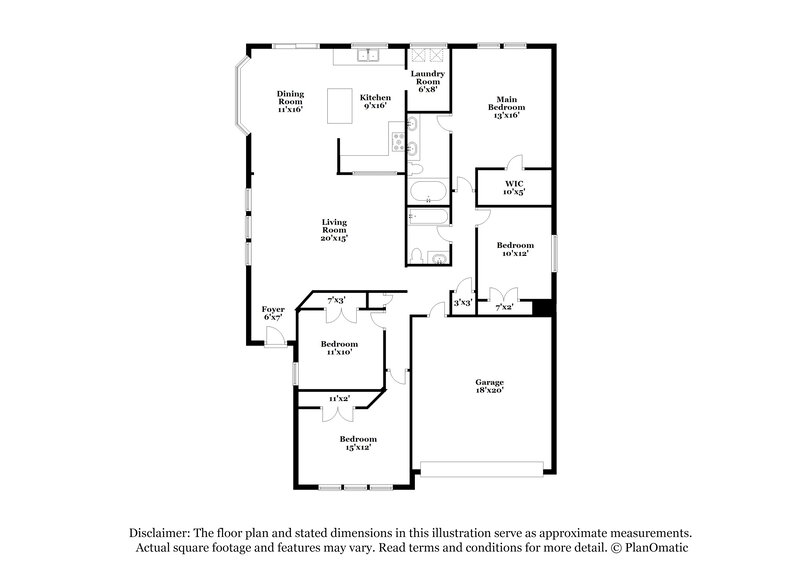 2,400/Mo, 2603 Goliad Ct Corinth, TX 76210 Floor Plan View