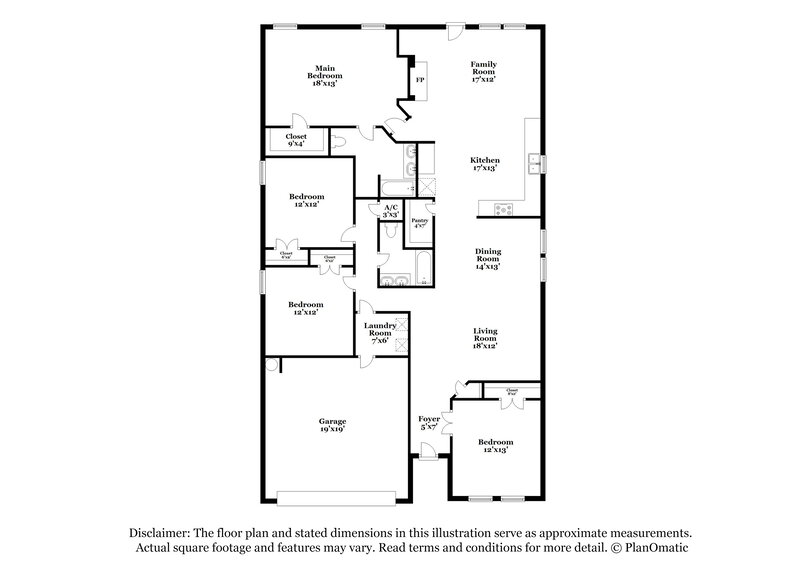 2,415/Mo, 637 Silvertop Rd Arlington, TX 76002 Floorplan View