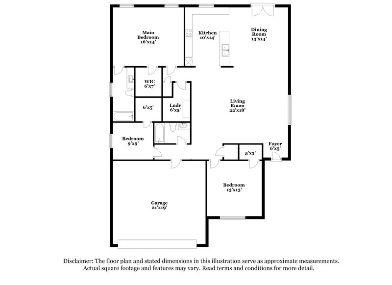 2,155/Mo, 6633 Cascade Canyon Trl Fort Worth, TX 76179 Floor Plan View
