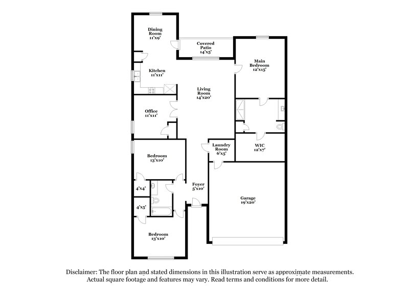 2,145/Mo, 9601 Teton Vista Dr Fort Worth, TX 76140 Floor Plan View