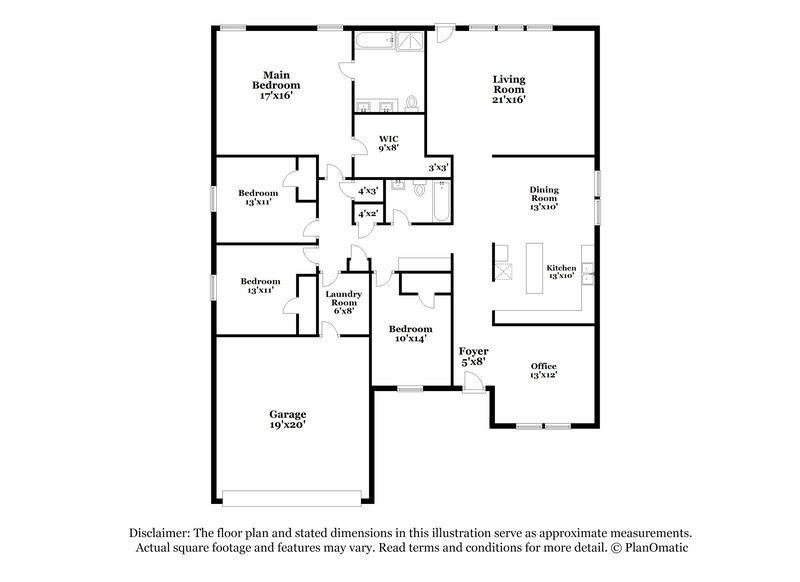 2,455/Mo, 217 Hilltop Dr Justin, TX 76247 Floor Plan View