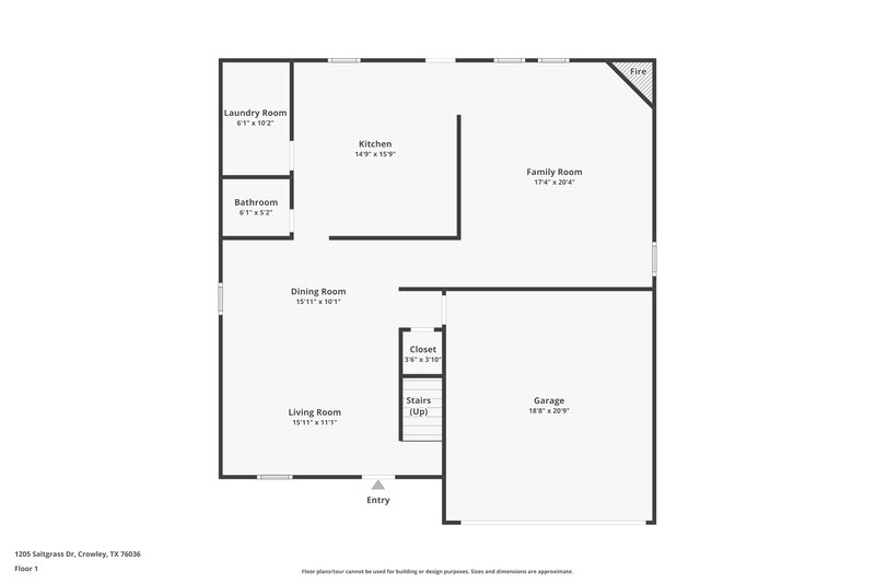 2,395/Mo, 1205 Saltgrass Dr Crowley, TX 76036 Floor Plan View